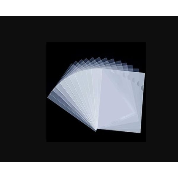 Comix L-Shape Folder E10-1 – Set of 100 | Transparent A4 Document File for Office & School - Image 3