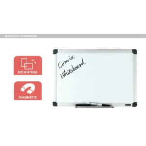 Comix Magnetic Dry Erase White Board 1.5ftX2ft (Model No.BO4560) White Board by Mitrata