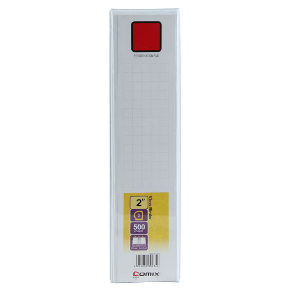 Comix View Binder, 2inch 2D Ring A4 Binder(A 234) with 500 Sheets Capacity - Image 5