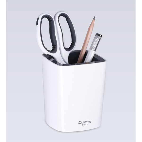 Comix White Color Pen Stand / Round Pen Stand / Pen Cup / Pen Holder BY Mitrata - Image 2