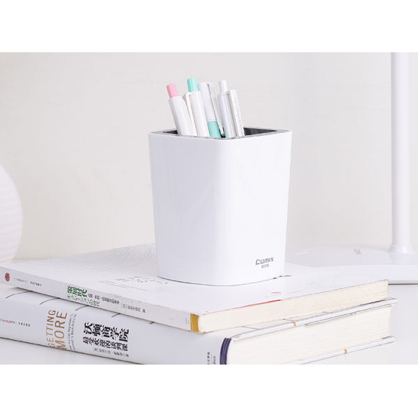 Comix White Color Pen Stand / Round Pen Stand / Pen Cup / Pen Holder BY Mitrata - Image 3