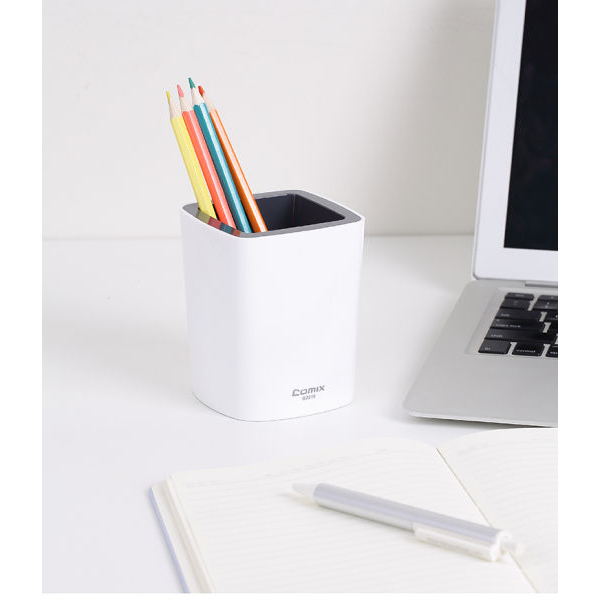 Comix White Color Pen Stand / Round Pen Stand / Pen Cup / Pen Holder BY Mitrata - Image 4