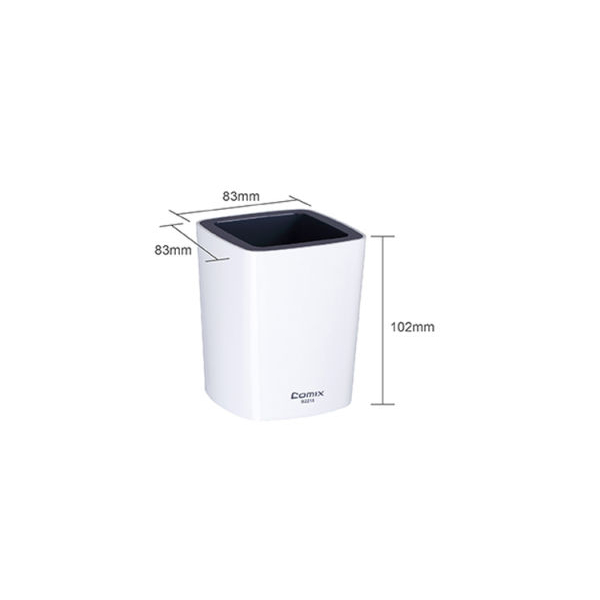 Comix White Color Pen Stand / Round Pen Stand / Pen Cup / Pen Holder BY Mitrata - Image 5