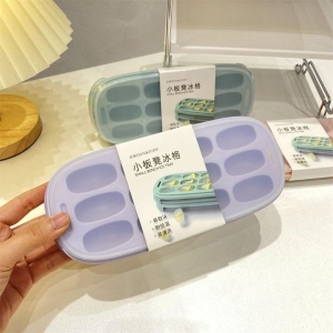 Compact Ice Cube Tray with Lids for Freezer Storage - New Durable Kitchen Accessory
