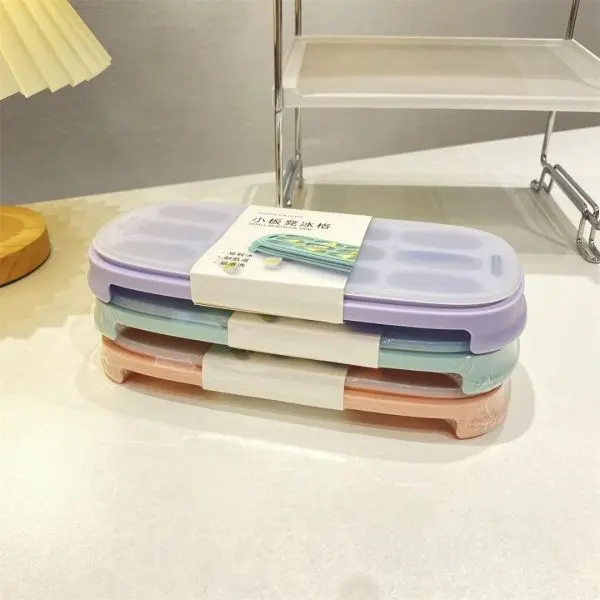 Compact Ice Cube Tray with Lids for Freezer Storage - New Durable Kitchen Accessory - Image 5