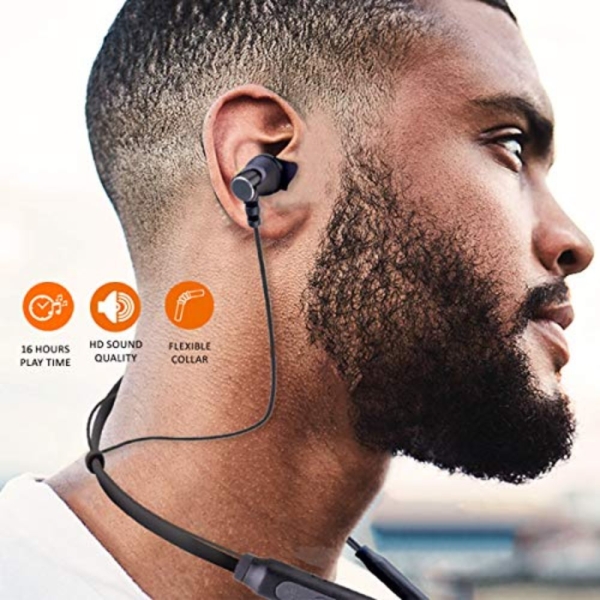 CONEKT Bounce Wireless Bluetooth In Ear Earphone with Mic (Black) - Image 2