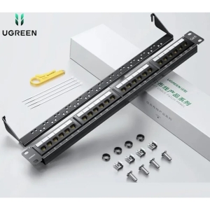 Connector Bar Patch Panel Cat 6 24 Ports High End Ugreen 70423 Moduler