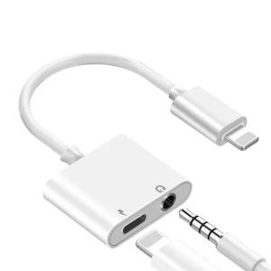 Converter For Lightening Cable To 3.5mm 2 in 1 Earphone Plus Charger Connector For Iphone Support Microphone Call
