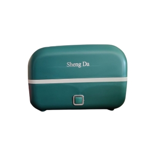 Cooking And Warming Two Layers Electric Lunch Box Green