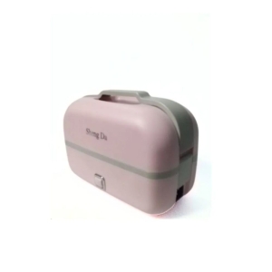 Cooking And Warming  Two Layers Electric Lunch Box Pink