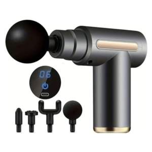 cordless battery powered massage gun deep tissue 6 specialized heads rechargeable battery