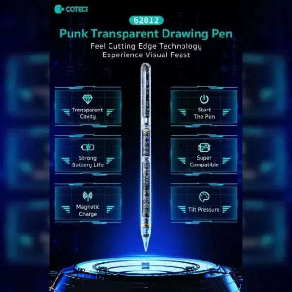 Coteci Punk Transparent Active Stylus Pen For Pad Use - Image 5