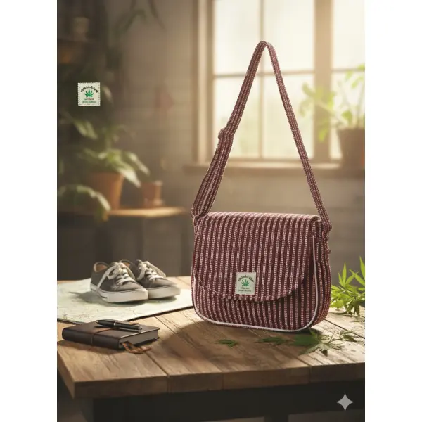 Cotton Mix Side Bag,Stylish Fashion Accessory For Women - Image 2
