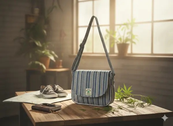 Cotton Mix Side Bag,Stylish Fashion Accessory For Women