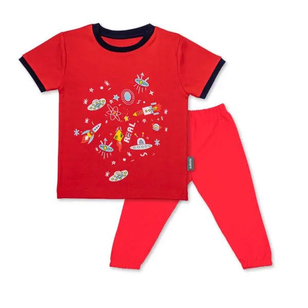 Cotton T-Shirt and Pant for boys (Space) - Image 4