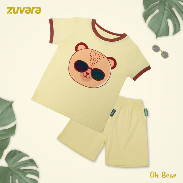 Cotton T-shirt and Shorts for Boys (Oh Bear) - Image 4
