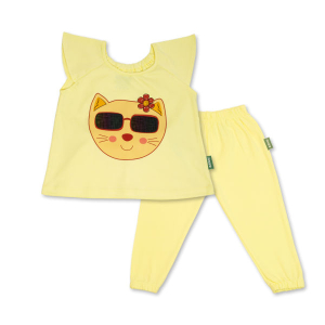 Cotton Top and Pants for Girl (Oh Bear)