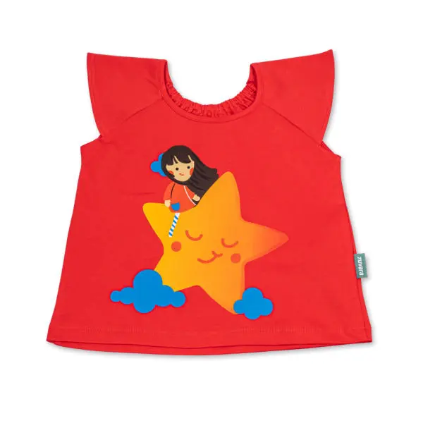 Cotton Top and Pants for Girl (Star) - Image 2