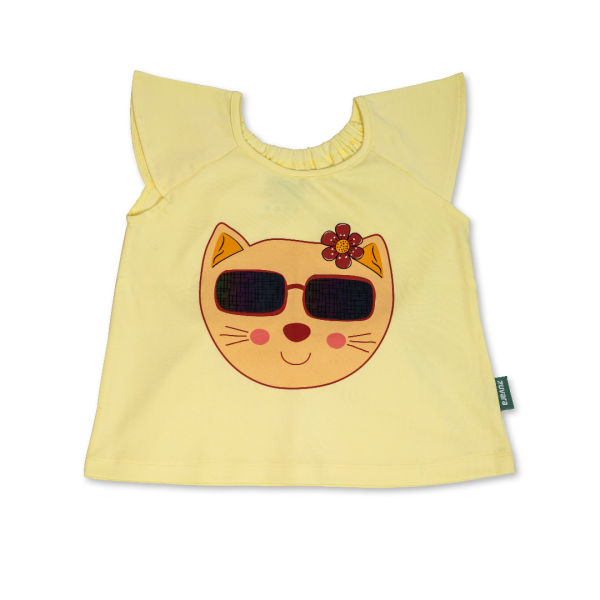 Cotton Top and shorts for Girls (Oh Bear) - Image 2