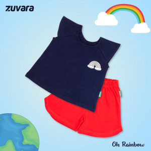 Cotton Top and shorts for Girls (Oh Rainbow)