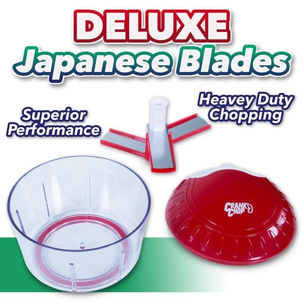 Crank Chop Food Chopper And Processor Deluxe With Japanese Blades - Image 3