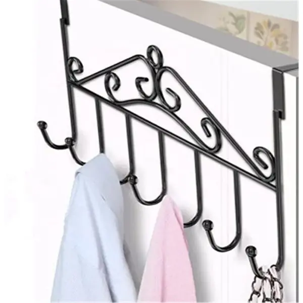Creative Iron Door Hanging Hook Wall Clothes Hanger Rack - Image 4