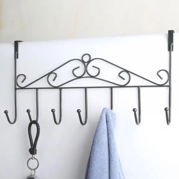 Creative Iron Door Hanging Hook Wall Clothes Hanger Rack ( Pack of 3) - Image 2