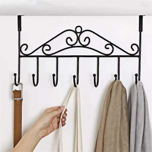 Creative Iron Door Hanging Hook Wall Clothes Hanger Rack ( Pack of 3)