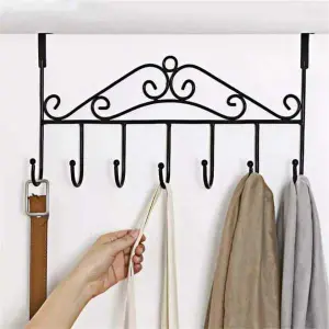 Creative Iron Door Hanging Hook Wall Clothes Hanger Rack ( Pack of 3)