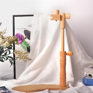 Cross Stitch Frame Embroidery Stand Beech Wood Embroidery Frame Holder The Rotated Angle Can Be Adjusted at Will，Hands-Free for Arts