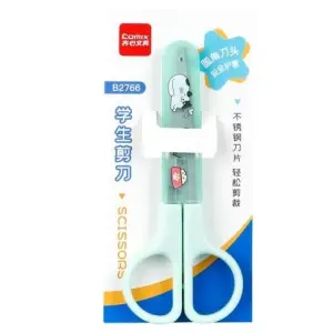Cute Kids Safety Scissors with Protective Cover | Rounded Tip