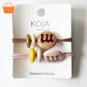 KOJA  2pcs set Hair Tie for Women  Tie Up Hair Rubber Band For Hair Beauty