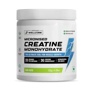 Wellcore Pure Micronised Creatine Monohydrate Kiwi Kick (122g, 33 servings)