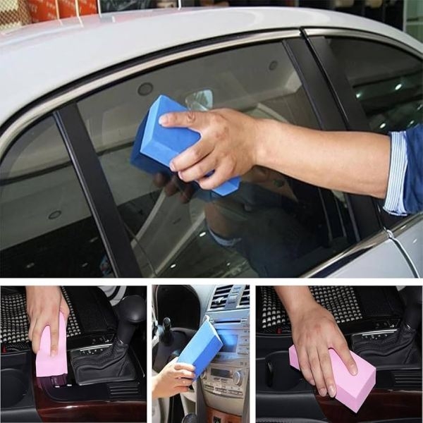 Tearless Super Magic Sponge PVA Absorbent Washing Block for Cars, Windows, Floors, Desks Multifunction Household Cleaning (Random Colors) - Pack of 1, Polyvinyl Alcohol - Image 4