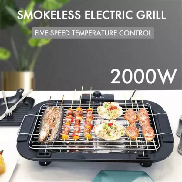 Electric BBQ Barbeque Grill Tandoor 2000W For Outdoor/Indoor Cooking - Image 4