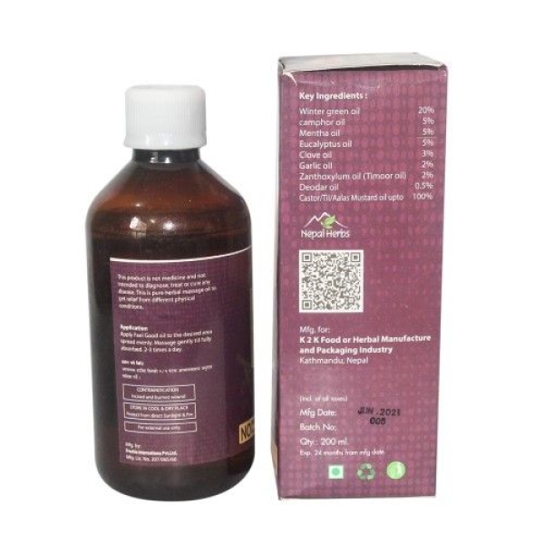 Kawach Massage Oil No Added Harmful Chemical To Get Relief From Different Physical Conditions-200Ml - Image 2