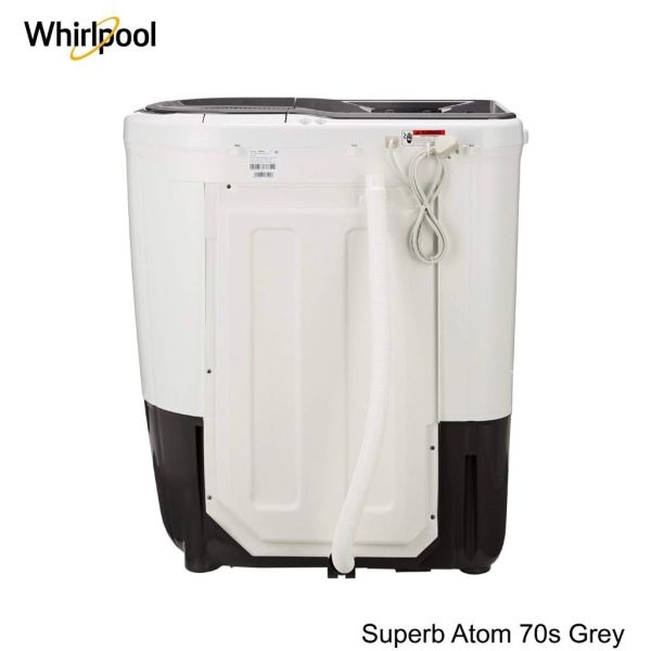 WHIRLPOOL Superb Atom 7 Kg Semi Automatic Washing Machine With Turbo Scrub Technology (Superb Atom 70S Grey) - Image 5