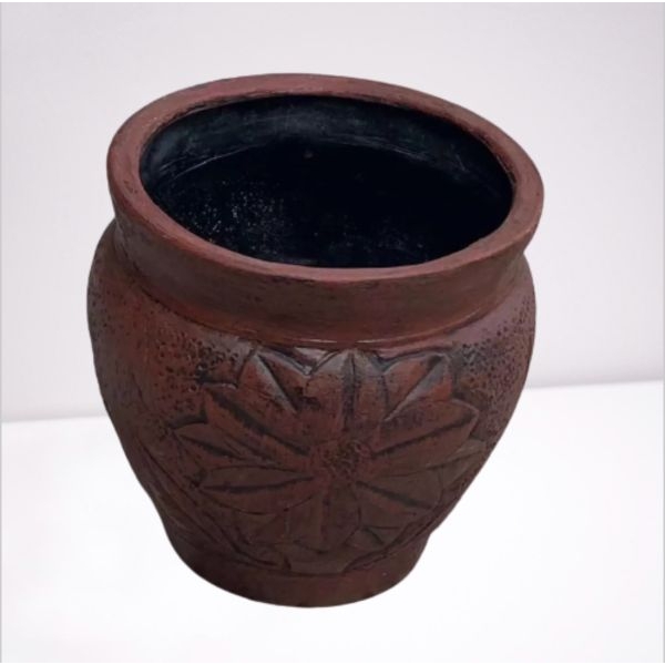Fiber Flower Pot 6 Inch - Image 2