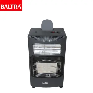 BALTRA Gas & Electric Heater | Cosmic (With Electric) | BTH 110 | 3 power settings for gas | Piezo electric ignition mode | 1200 W fast heating | Energy saving with ODS | Anti tilt device | Casters wheel for easy movability | 12 Month Warranty