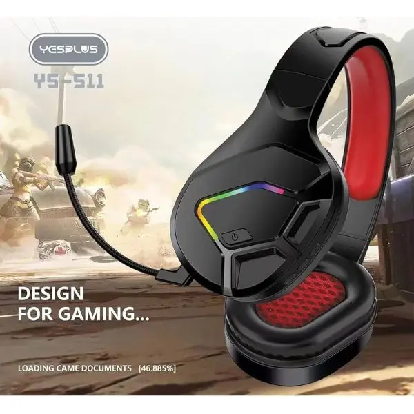 YESPLUS YS-511 Headset Handsfree Gaming Wireless Earphone Mic High Sound - Image 3