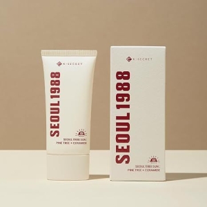 K-Secret Seoul 1988 Sun : Pine Tree + Ceramide, 50Ml 1.69Fl.Oz | For Sensitive Skin | Korean Skincare | Spf50+Pa++++