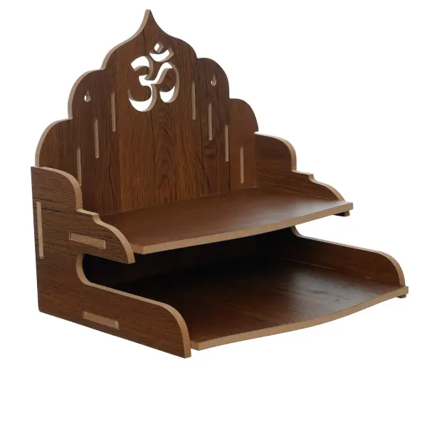Layer 2.0 Om Symbol Decorative Wooden Pooja Stand - Image 2