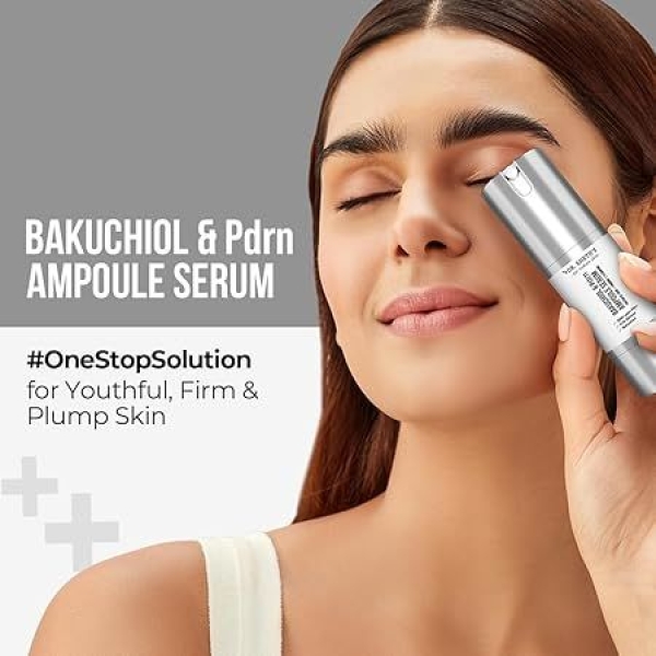 Dr. Sheth's Bakuchiol & Pdrn Ampoule Serum | 3000 PPM PDRN, 0.1% Retinol | Firms & Plumps Skin | Reduces Fine Lines & Wrinkles | Improves Skin Texture | Non-Irritating | For Men & Women | All Skin Type | 30 ml - Image 2