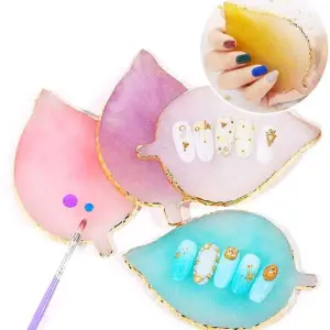 Lovely Shaped Nail Art Resin Color Palette Nail Palette Nail Art Nail Salon Maicure Nail Technician & Multipurpose Art Color Mixing Tool Palette for Artists