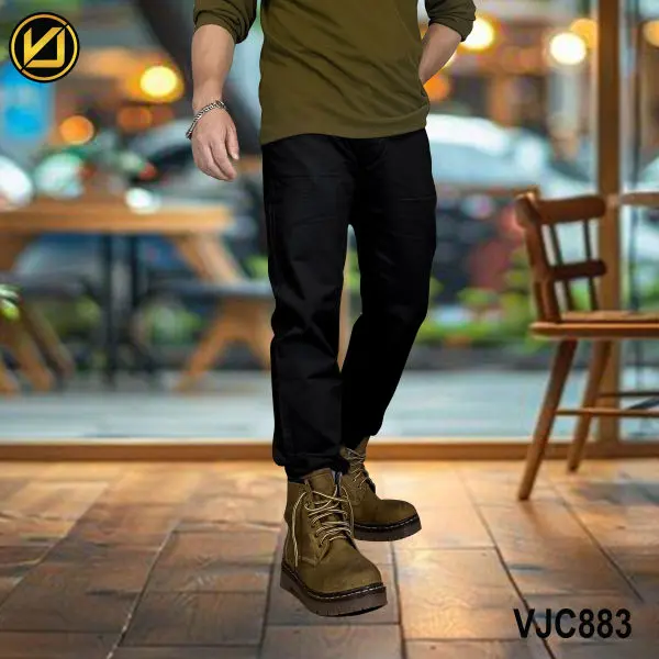 VIRJEANS (VJC883) Cotton Soft Jeans Pant For Men-Black - Image 2