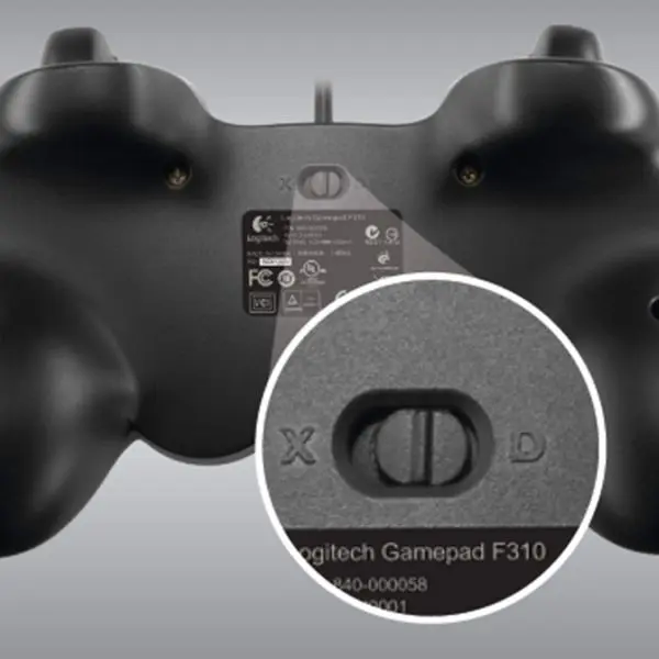 Logitech G F310 Wired Gamepad, Controller Console Like Layout, 4 Switch D-Pad, 1.8-Meter Cord, PC/Steam/Windows/AndroidTV - Grey/Blue - Image 3
