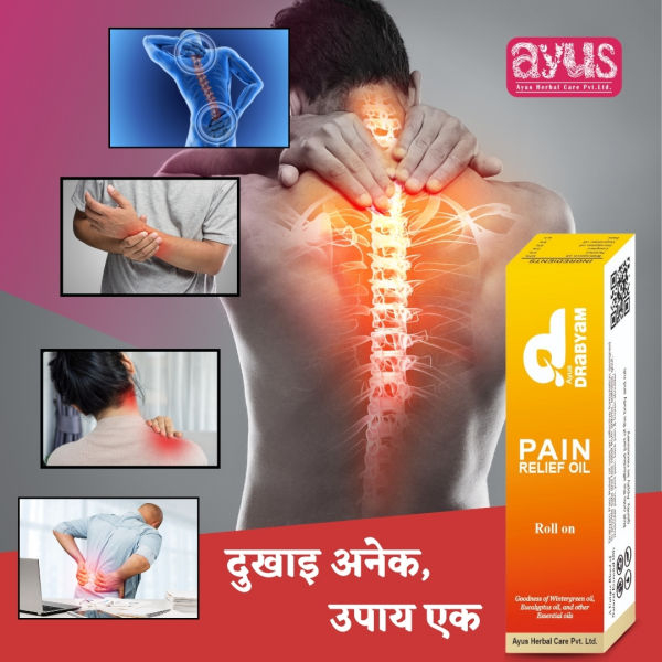 Drabyam Pain Relief Oil Roll-On 10ml - 5 Pieces Bundle - Image 3