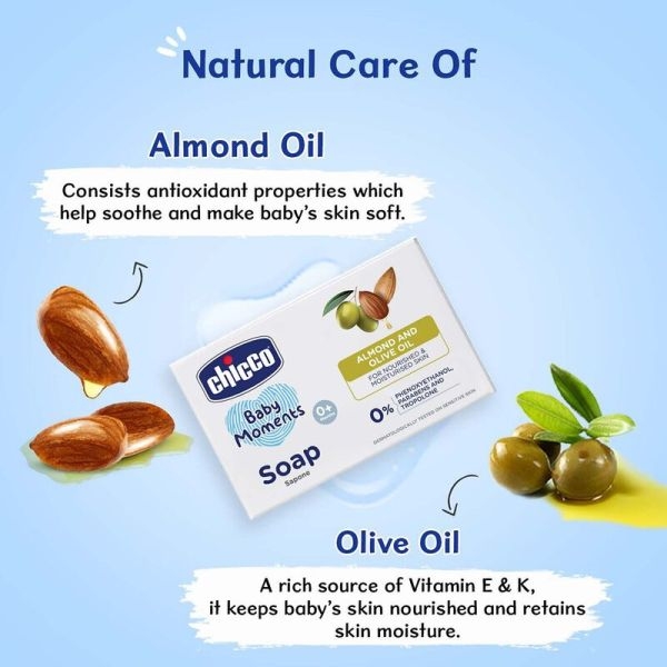 Chicco Soap Baby Moments 125Gms - Image 4