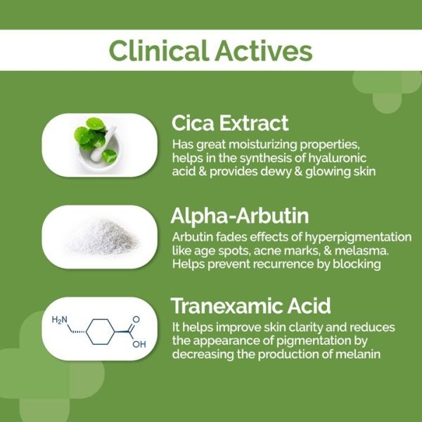 The Derma Co. 5% Cica-Glow Daily Face Moisturizer With Alpha Arbutin & Tranexamic Acid - 50 G - Image 3