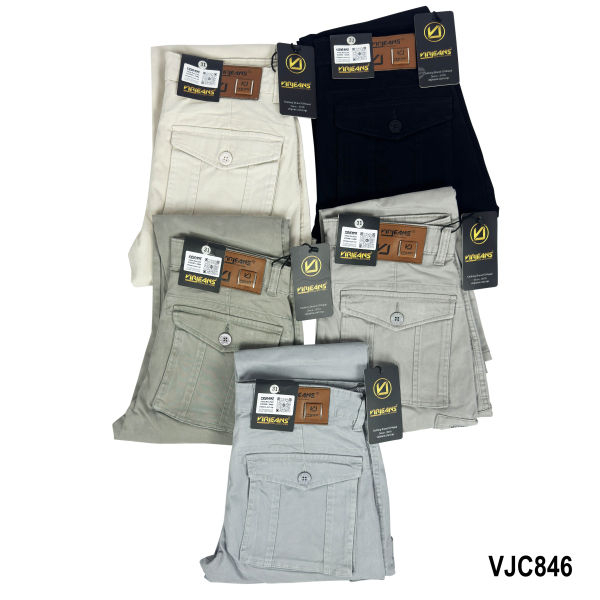 VIRJEANS (VJC846) Stretchable Cargo Box Pant For Men-Blue - Image 4